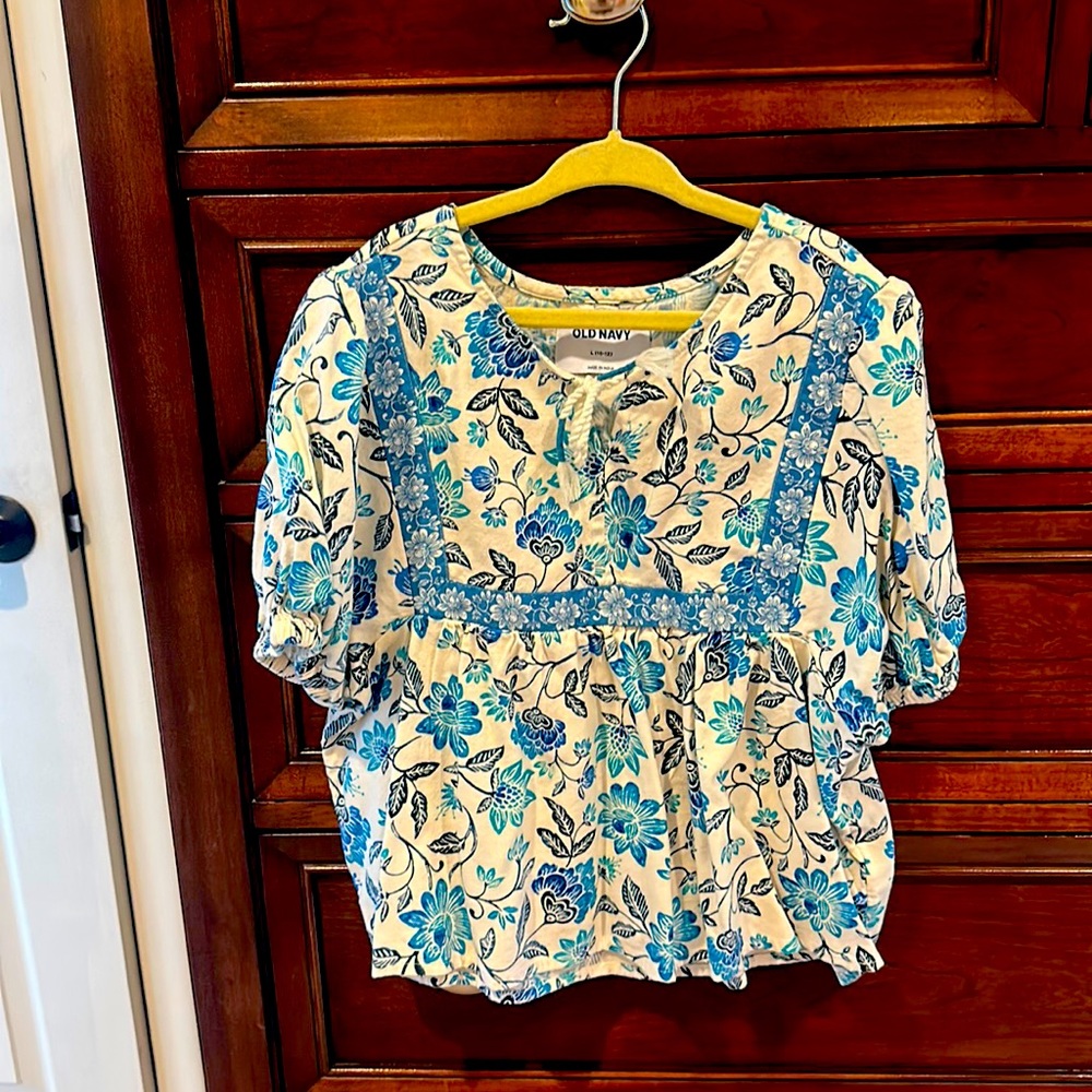 Girls floral boho top